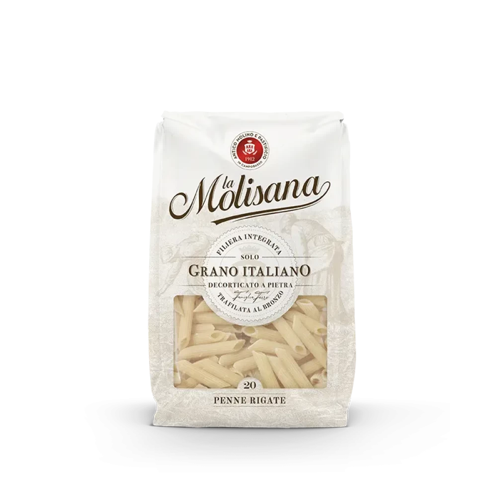Penne Rigate La Molisana Nr.20 1kg – Paste Italiene pentru Sosuri și Preparatele la Cuptor