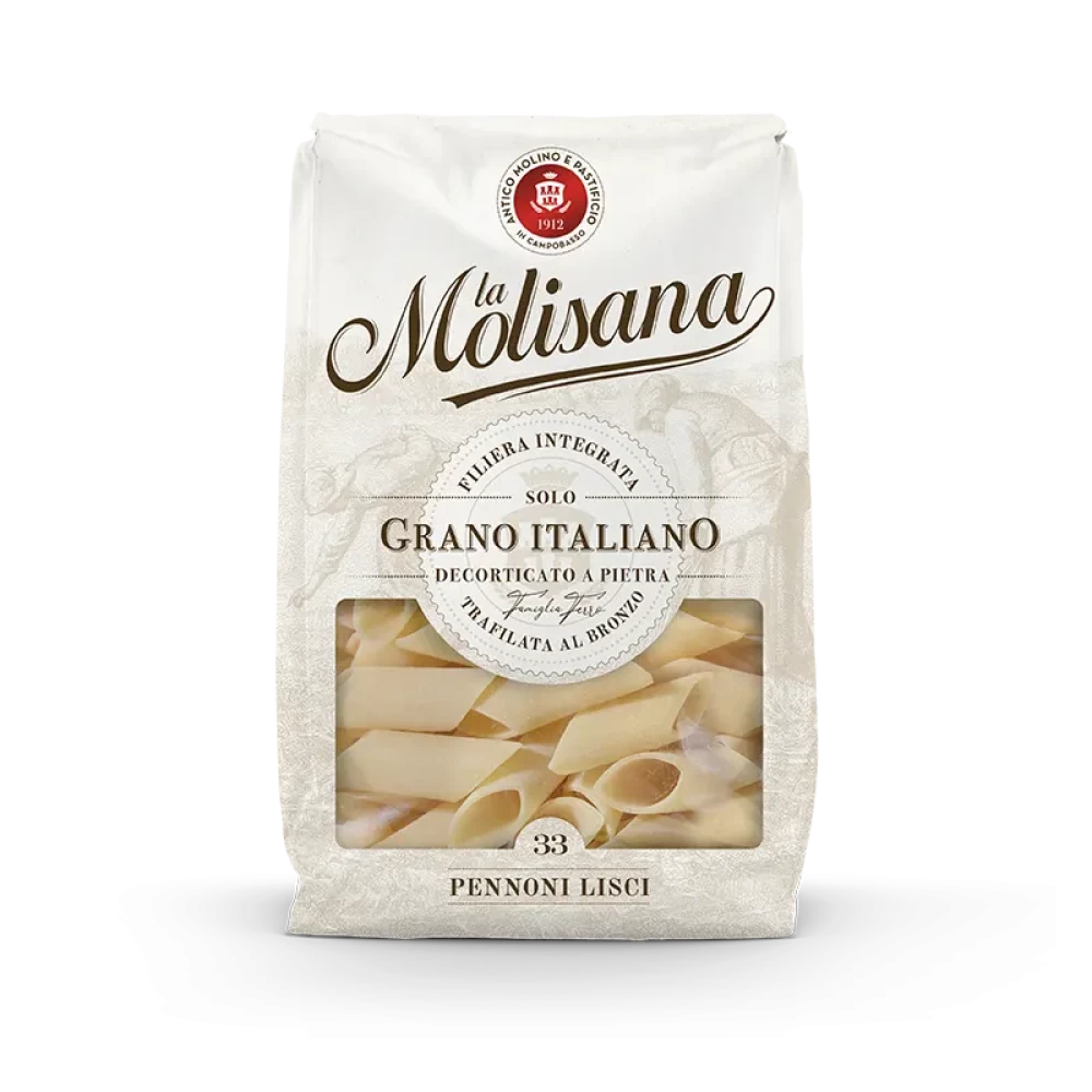 Pennoni Lisci La Molisana Nr.33 500g – Paste Mari pentru Sosuri Bogate