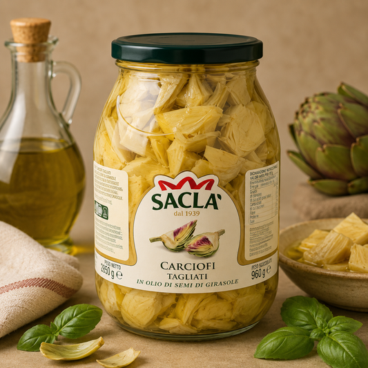 Saclà Anghinare Felii în Ulei, 960 g – Antipasti Italian
