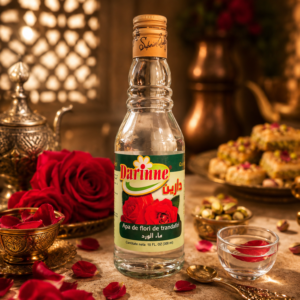 Darinne Rose Water – Apă de Flori de Trandafir 300ml