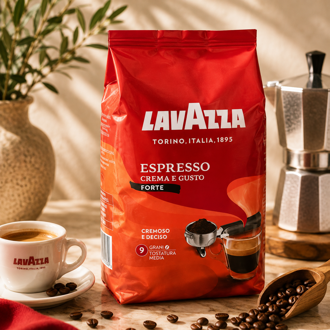 Cafea Boabe Lavazza Espresso Crema E Gusto Forte, 1 Kg