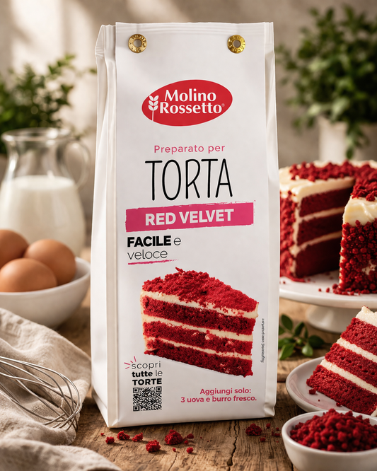 Mix pentru Tort Red Velvet – Molino Rossetto, Desert Rapid 400g