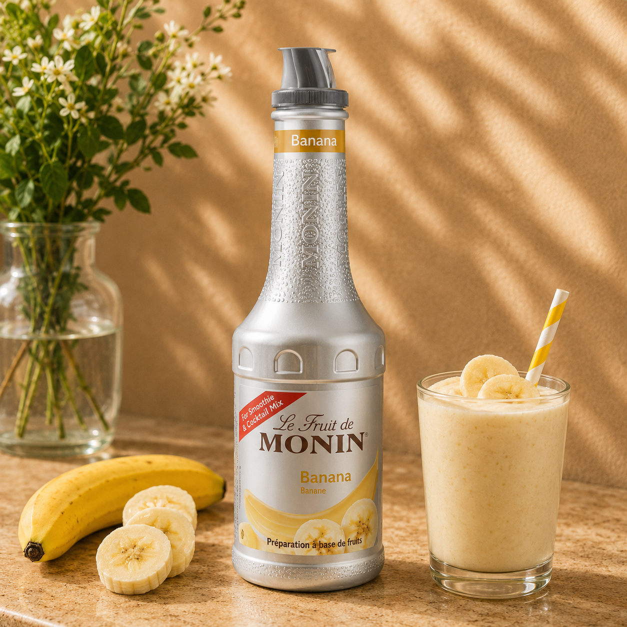 Piure Premium De Banane Monin Le Fruit, 1 L