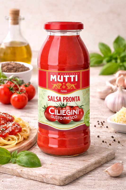 Sos de Roșii Mutti Salsa Pronta Ciliegini 400g – Rețetă Italiană Clasică