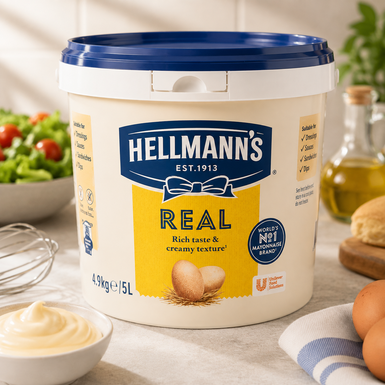 Maioneză Hellmann’s Real, 4.7 kg