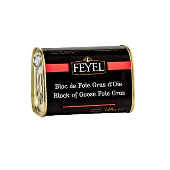 Bloc de foie gras de gâscă 145g – rețetă tradițională franceză Feyel