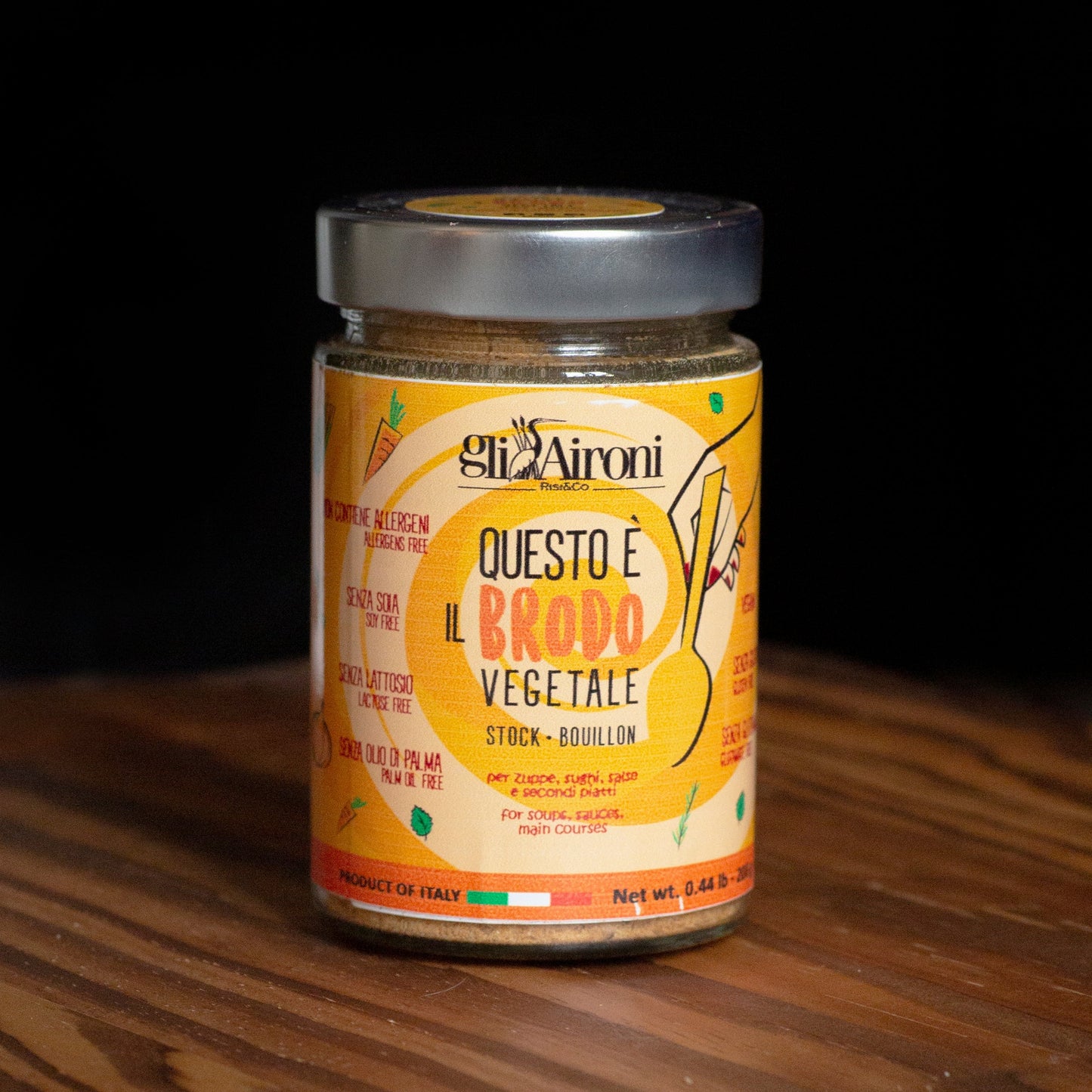 Concentrat de Legume Uscate Brodo Vegetale 220g | Gli Aironi