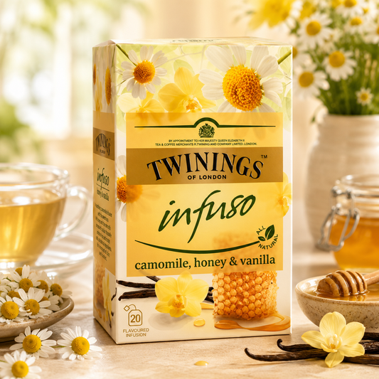 Ceai Premium De Mușețel Cu Miere Și Vanilie Twinings Infuso, 20 Plicuri