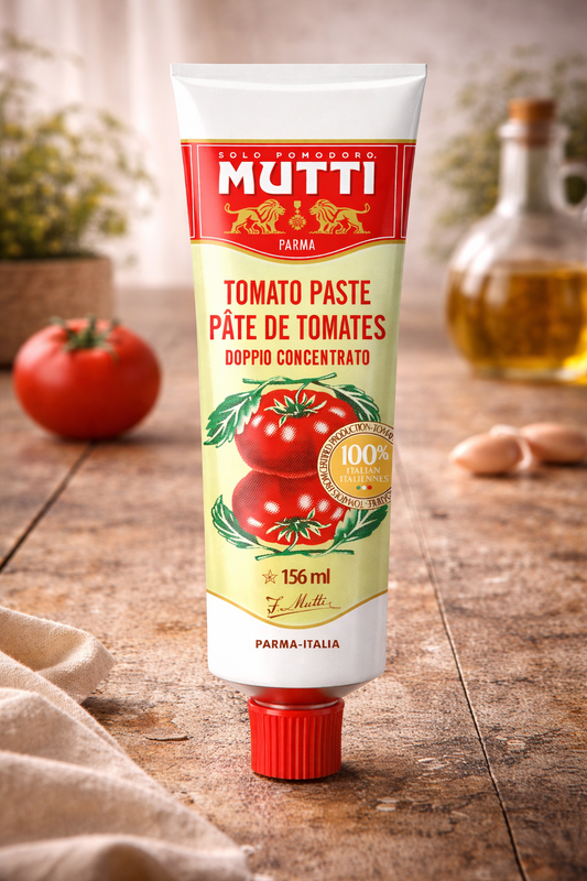 Concentrat de Roșii Mutti 130g – Pastă de Tomate Italiană, Gust Intens