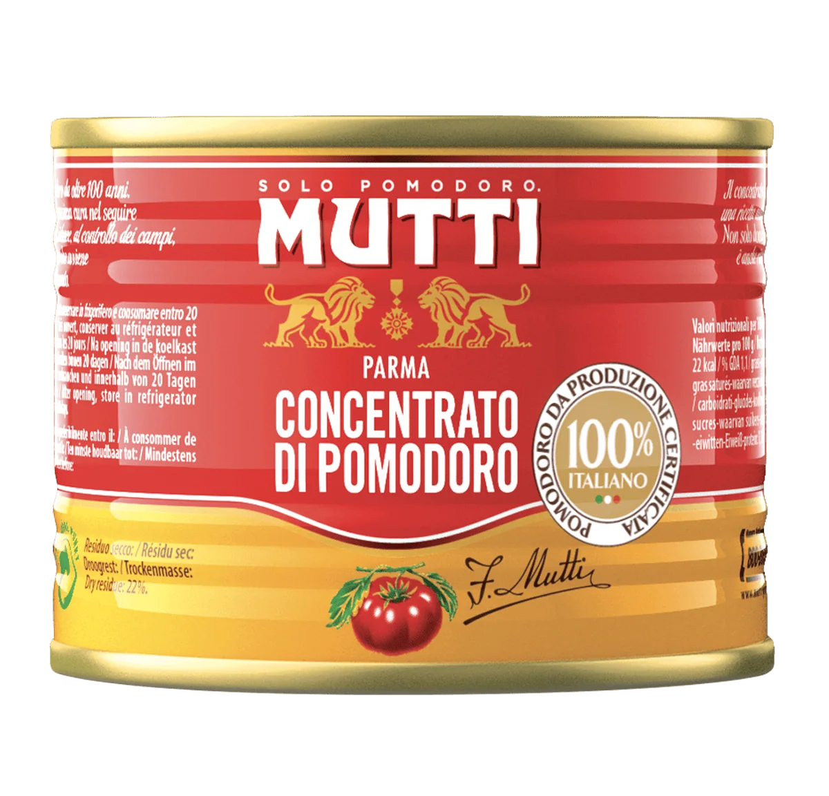 Concentrat de Roșii Mutti 210g – Pastă de Tomate Italiană, Gust Intens