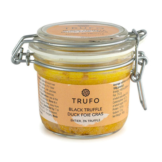 Foie Gras de Rață cu Trufe Negre Entier TRUFO 180g