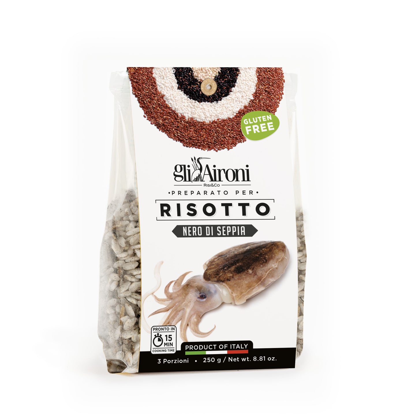 Risotto cu Cerneală de Sepie 250g | Gli Aironi