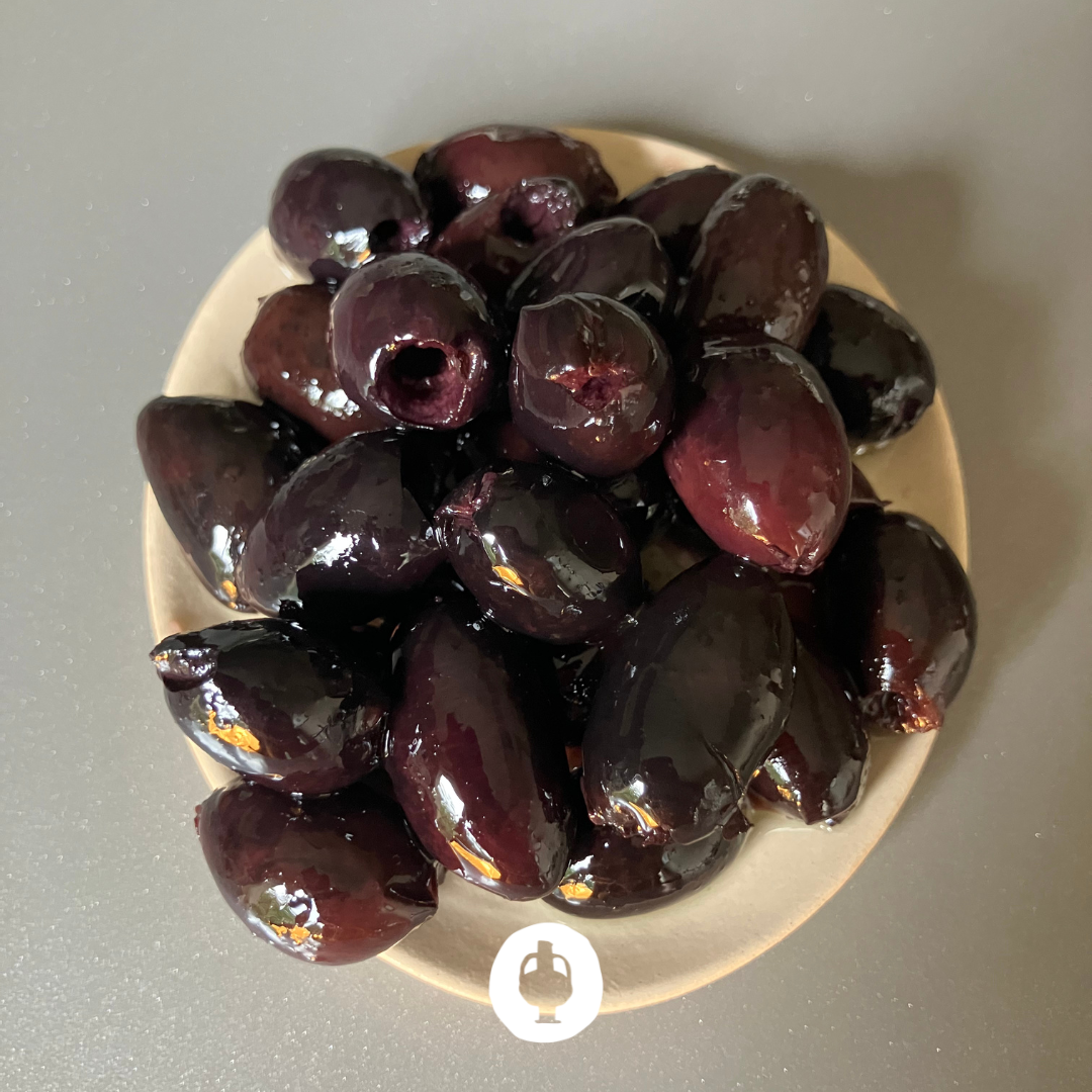 Măsline Kalamata în Saramură și EVOO, Fără Sâmburi 200g | Ad Olivetum.