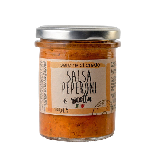 Salsa de Ardei și Ricotta 180g | Perché ci Credo