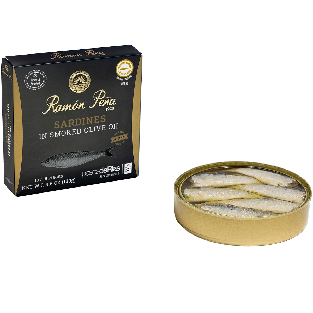 Sardine Afumate în Ulei de Măsline – 10-15 bucăți | Ramón Peña