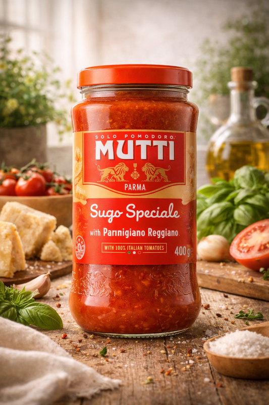 Sos de Roșii pentru Paste Mutti cu Parmigiano Reggiano 400g – Gust Italian Autentic