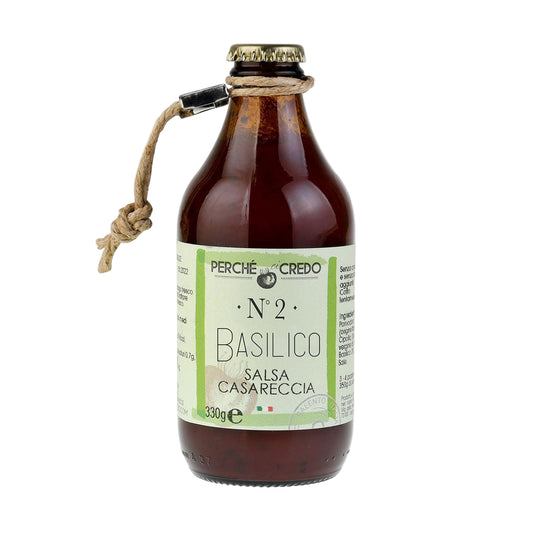 Sos de roșii cu busuioc proaspăt – aromă clasică și naturală, Perché ci Credo (330g)