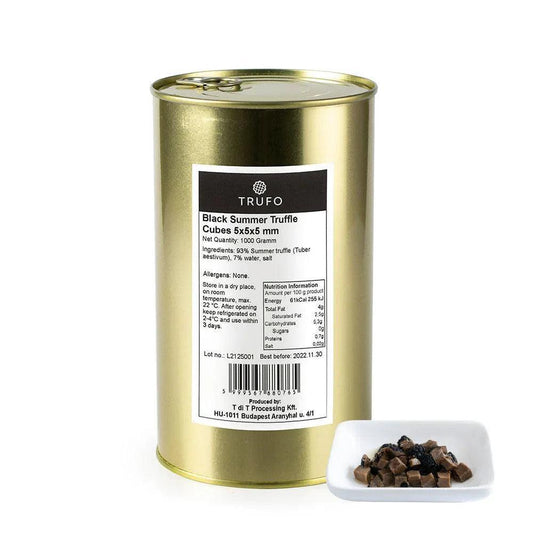 TRUFO Trufe Negre de Vară Cuburi 5x5x5 - 1000g