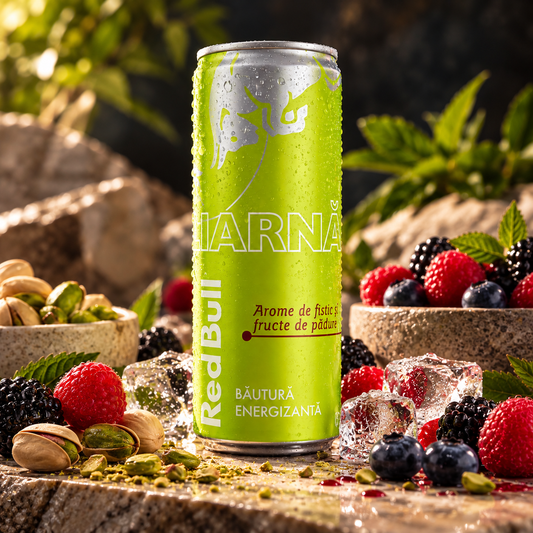 Red Bull Fistic și Fructe de Pădure– Băutură Energizantă, 250 ml