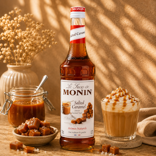 Sirop Premium Monin Caramel Sărat, 700 ml