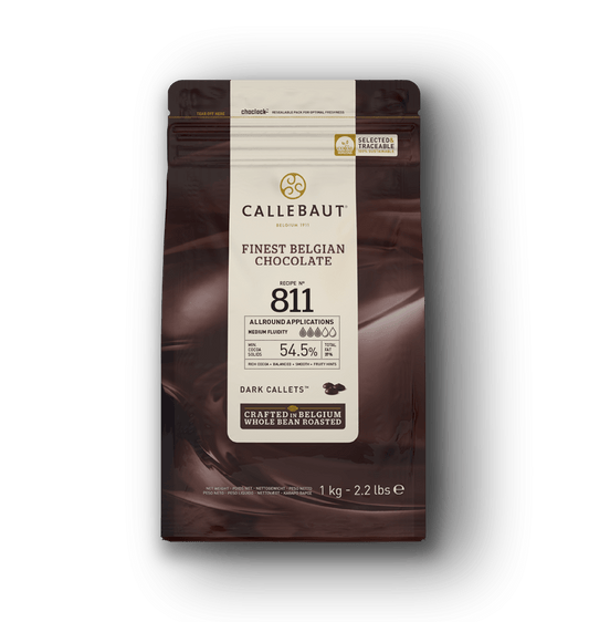 Ciocolată belgiană neagră 54,5% cacao Callebaut Recipe 811 – 1 kg