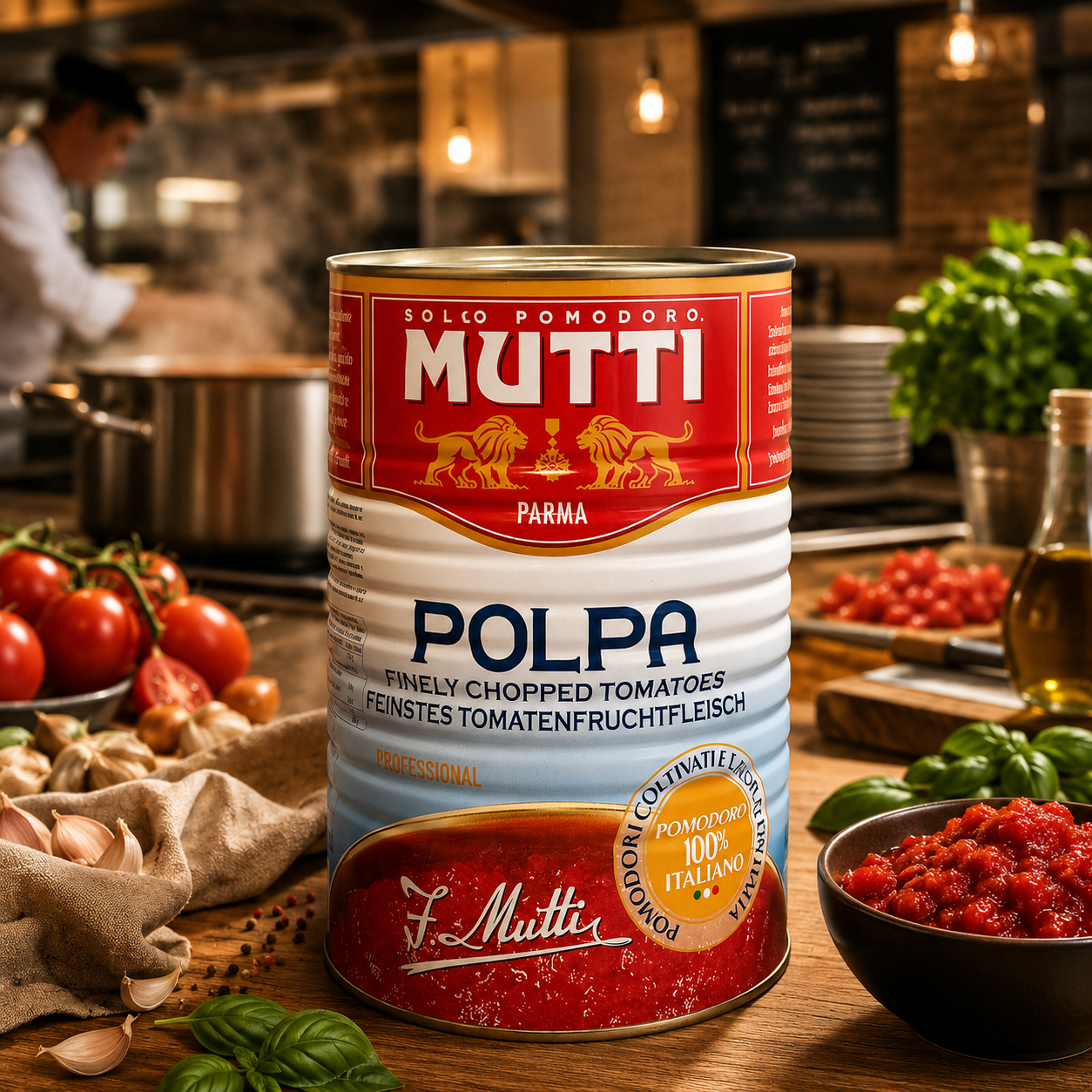 Pulpă de Roșii Mutti Polpa 4kg – Textură Naturală, Gust Autentic Italian