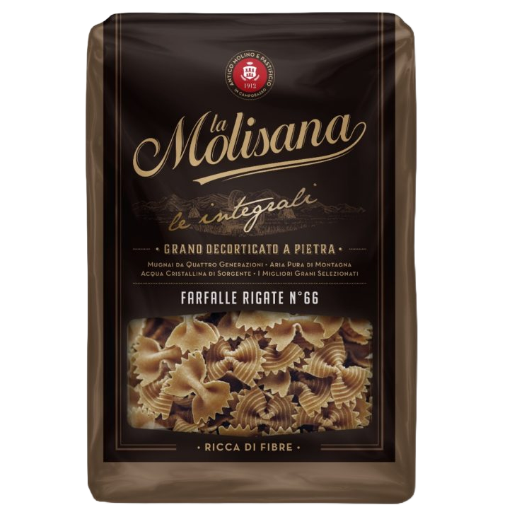 Farfalle Integrale La Molisana Nr.66 500g – Paste Integrale Tip Fundiță