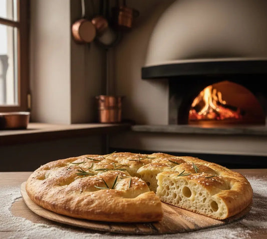 Focaccia de casă cu interior aerat și crustă ușor crocantă