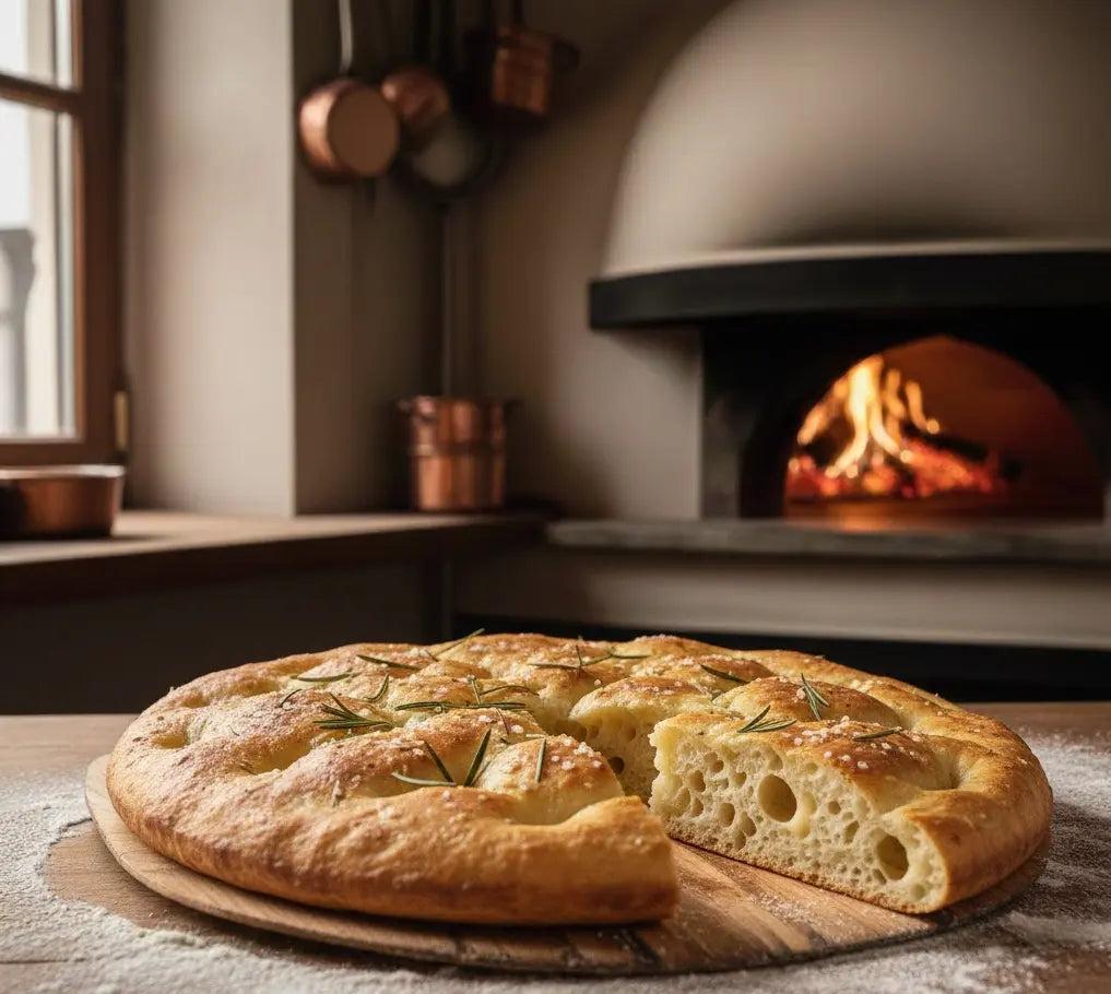 Focaccia de casă cu interior aerat și crustă ușor crocantă