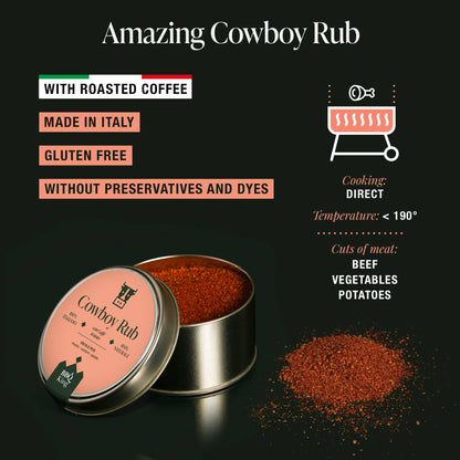Cowboy Rub – Condiment Premium cu Cafea pentru Carne de Vită și Grill 70g