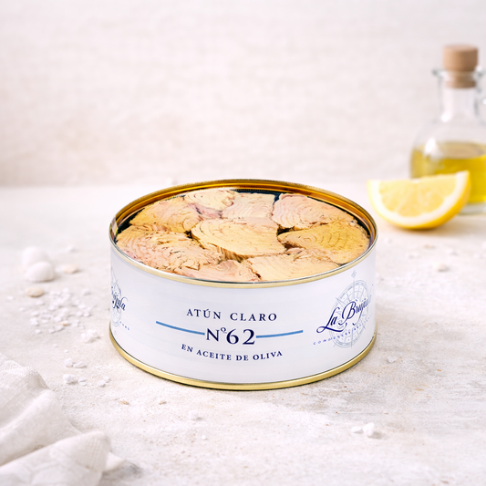 Ton Galben Bucăți în Ulei de Măsline 990g | La brújula