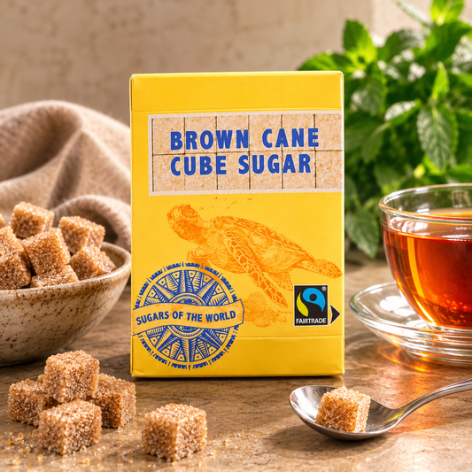 Zahăr Cubic Brun din Trestie de Zahăr Sugars Of The World, 500 g