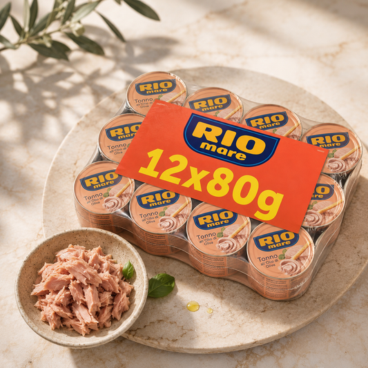 RIO Mare Ton în ulei de măsline – 12 × 80 g
