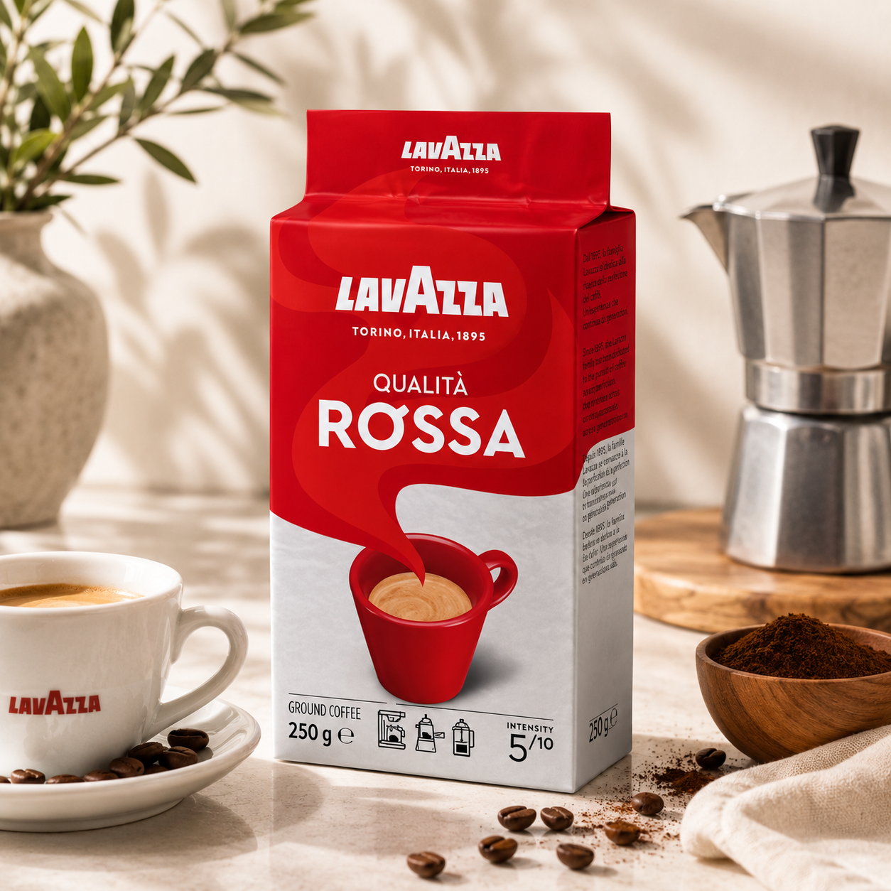 Cafea Măcinată Lavazza Qualità Rossa, 250 G