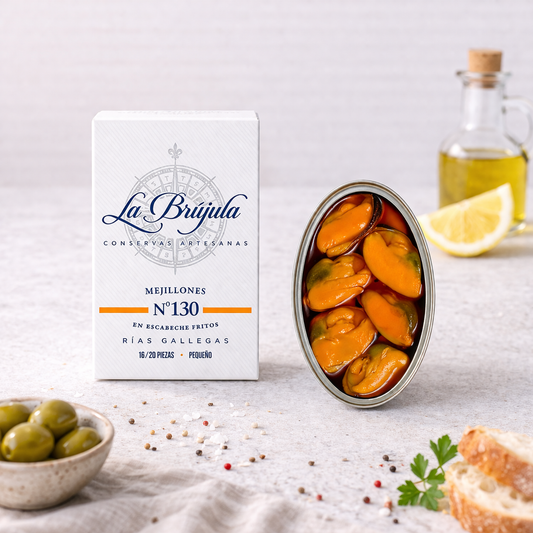 Midii Marinate Escabeche 16/20 bucăți | La brújula