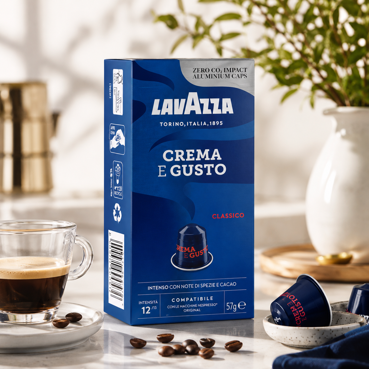 Capsule Cafea Lavazza Crema E Gusto Classico, Compatibile Nespresso, 10 Capsule, 57 G