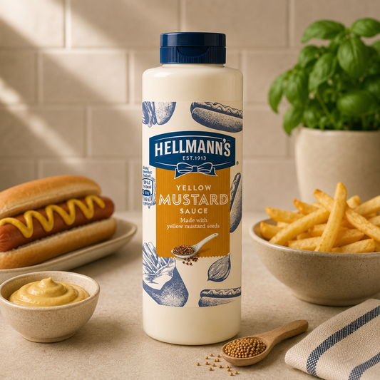 Sos de Muștar Hellmann’s Yellow Mustard, 880g