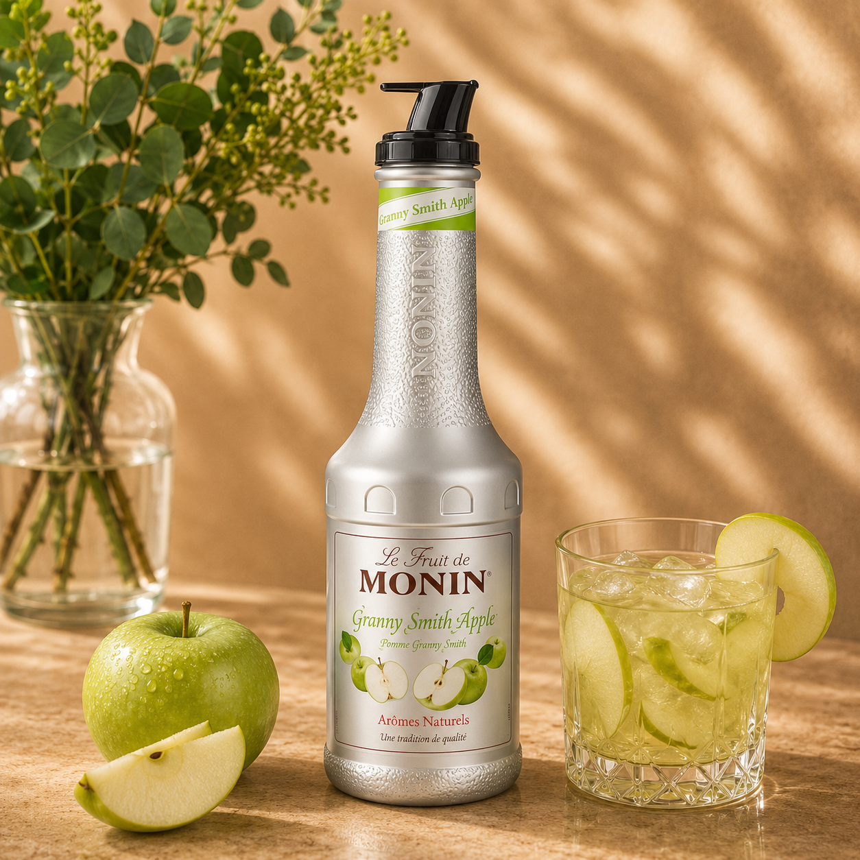 Piure Premium De Mere Verzi Monin Le Fruit, 1 L