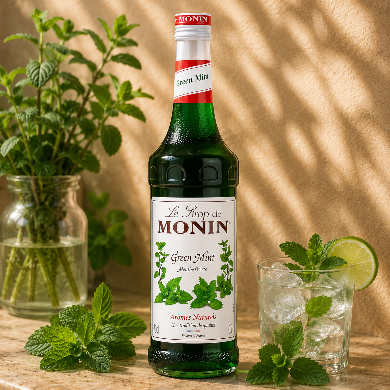 Sirop Premium Monin Mentă Verde, 700 ml