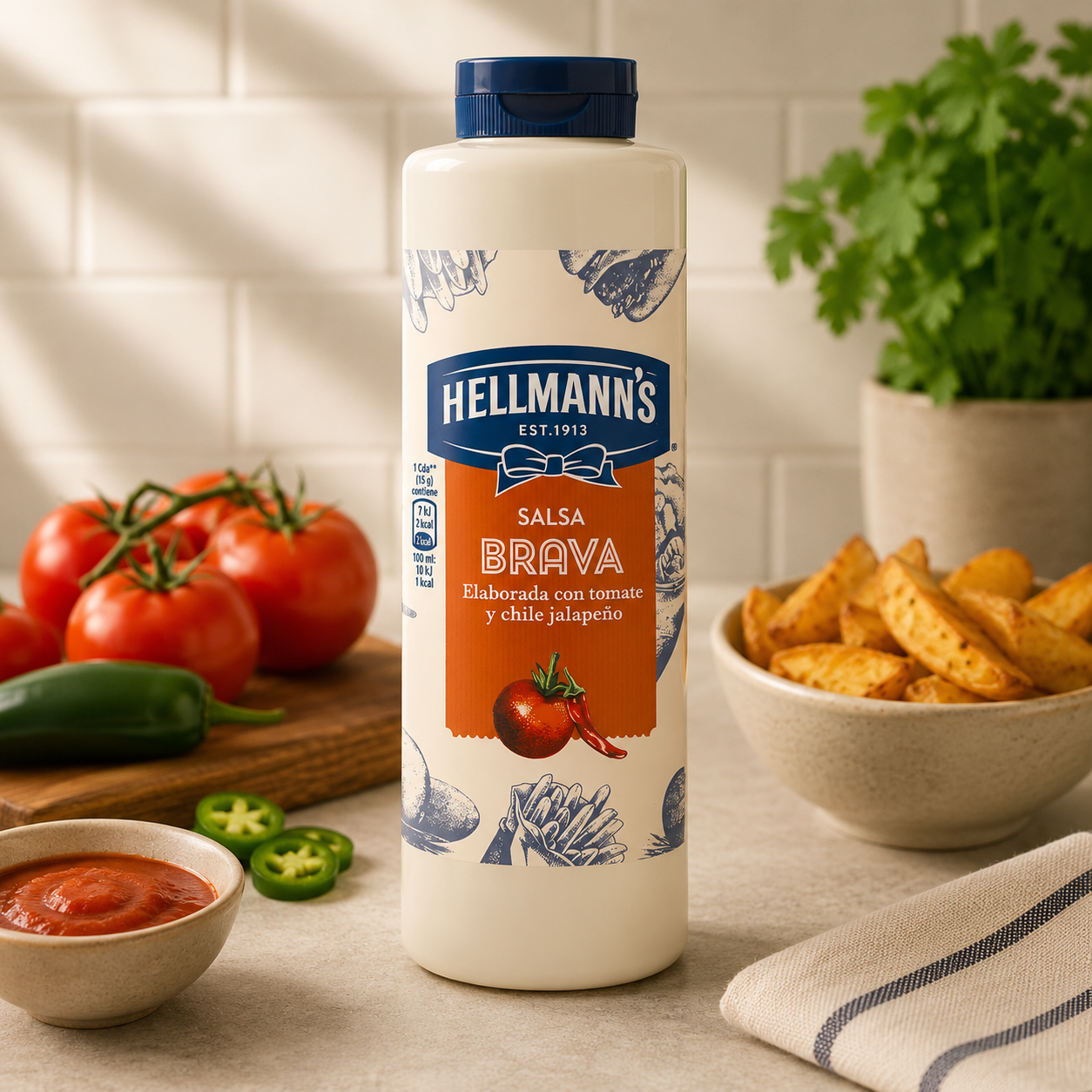 Sos Picant Hellmann’s Salsa Brava, 910g