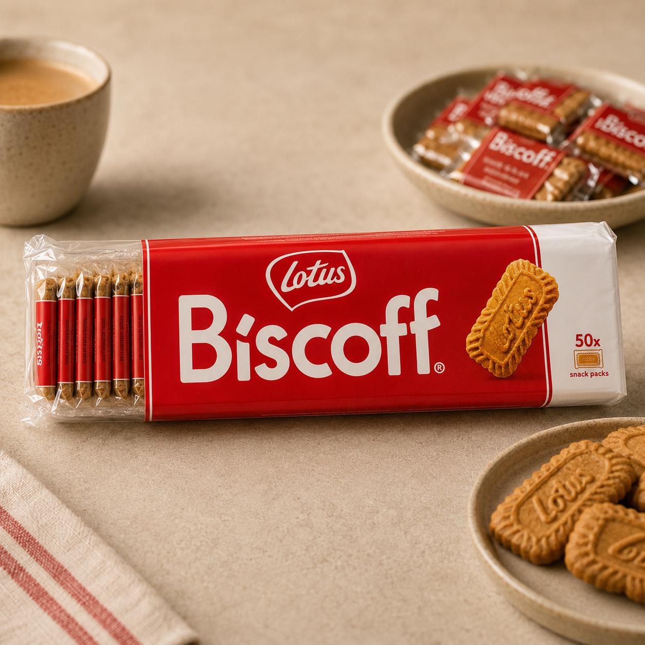 Biscuiți Lotus Biscoff Caramelizați, 50 x 6,25 g
