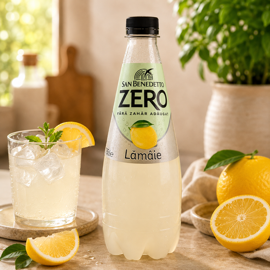 San Benedetto Zero Cu Lămâie, Fără Zahăr Adăugat, 0,75 L