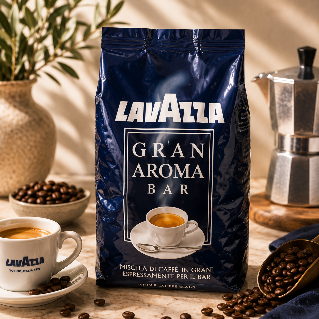 Cafea Boabe Lavazza Gran Aroma Bar, 1 Kg