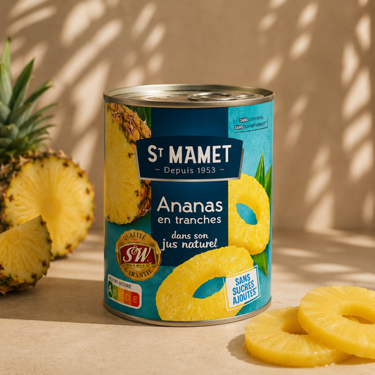 Ananas Rondele în Suc Natural St Mamet 570g