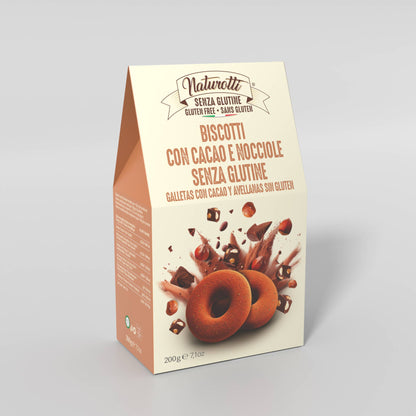 Biscuiți cu Cacao și Alune de Pădure Fără Gluten Naturotti 200g