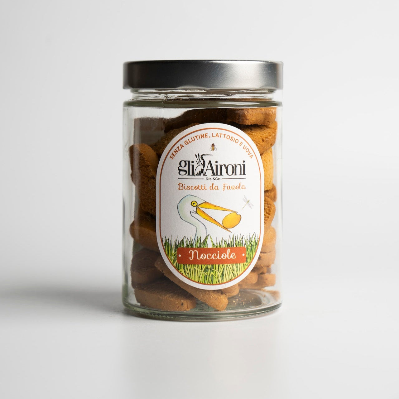 Biscuiti de Orez cu Alune 180g Fara Gluten | Gli Aironi