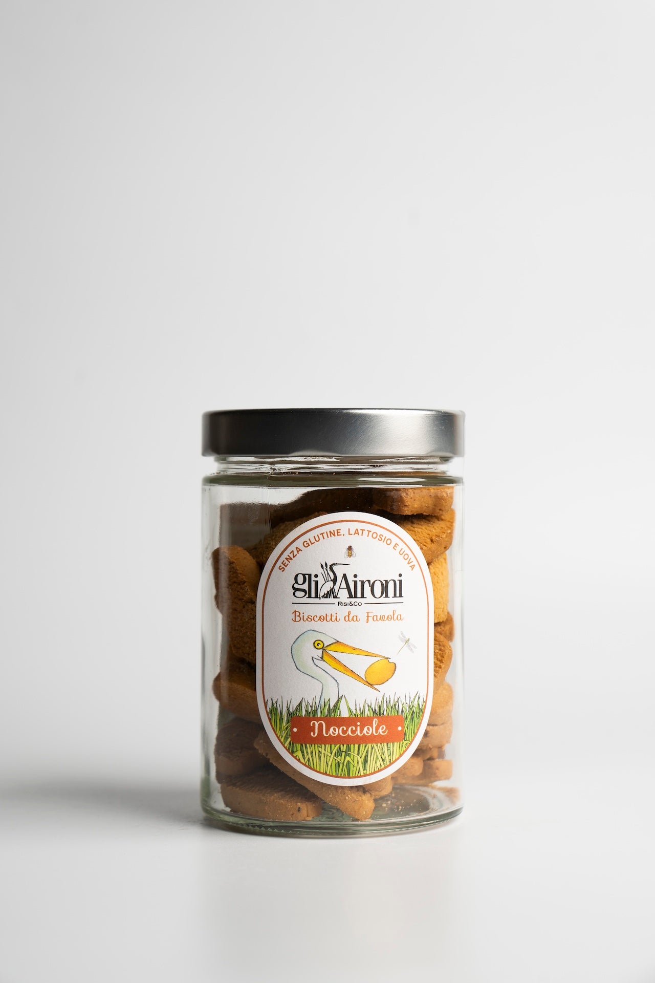 Biscuiti de Orez cu Alune 180g | Gli Aironi.