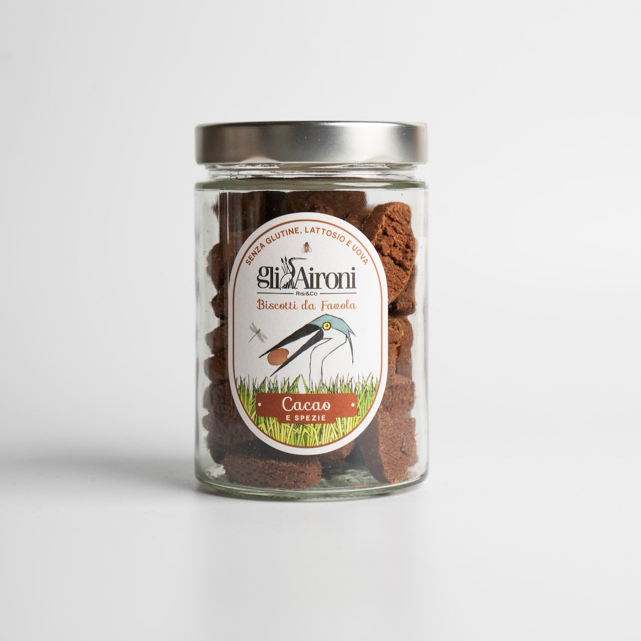 Biscuiti de Orez cu Cacao 200g Fara Gluten | Gli Aironi