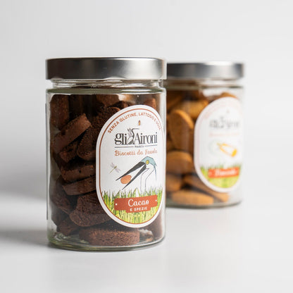 Biscuiti de Orez cu Cacao 200g Fara Gluten | Gli Aironi