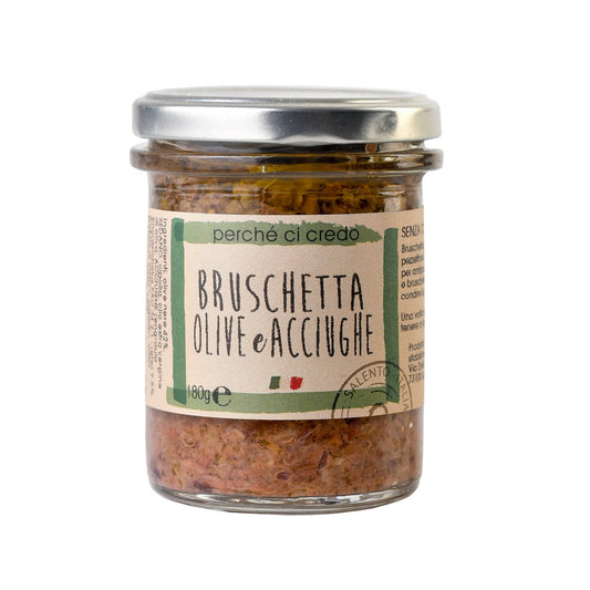 Bruschetta cu Măsline și Anșoa 180g | Perché ci Credo.